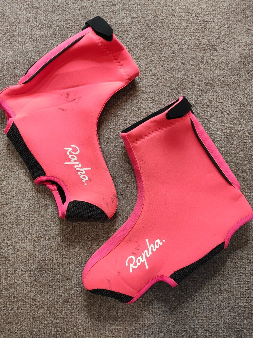 Rapha Overshoes Hi-Vis Pink - Large